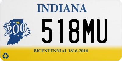 IN license plate 518MU