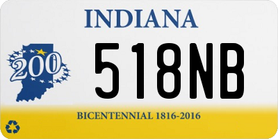 IN license plate 518NB