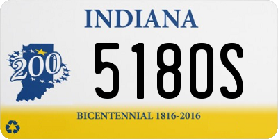 IN license plate 518OS