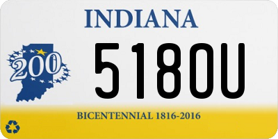 IN license plate 518OU