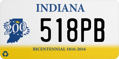 IN license plate 518PB