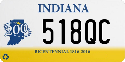 IN license plate 518QC