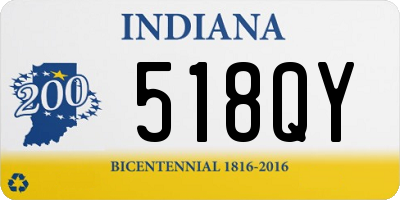 IN license plate 518QY