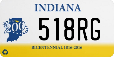 IN license plate 518RG