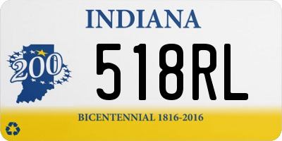 IN license plate 518RL