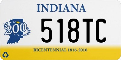 IN license plate 518TC