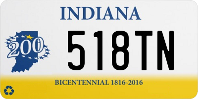 IN license plate 518TN