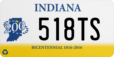 IN license plate 518TS