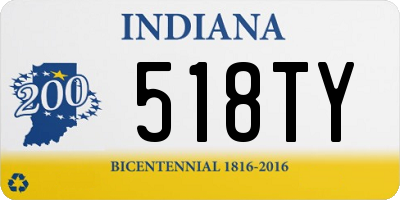 IN license plate 518TY