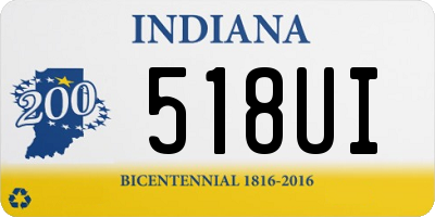 IN license plate 518UI