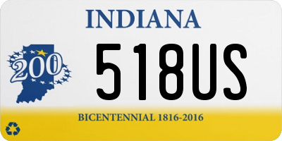 IN license plate 518US
