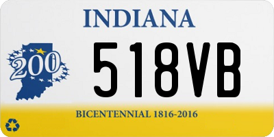 IN license plate 518VB