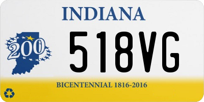 IN license plate 518VG