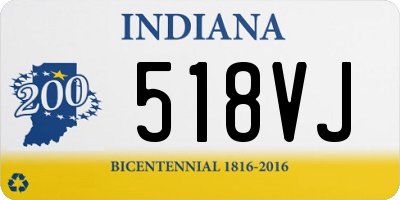 IN license plate 518VJ