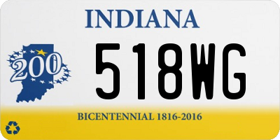 IN license plate 518WG