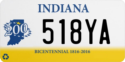 IN license plate 518YA