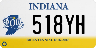 IN license plate 518YH