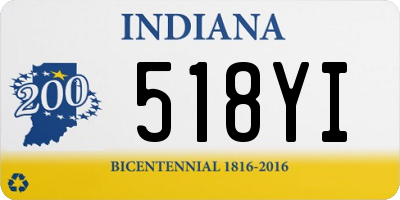 IN license plate 518YI