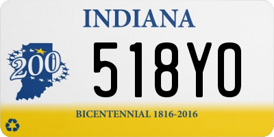 IN license plate 518YO