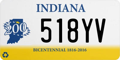 IN license plate 518YV