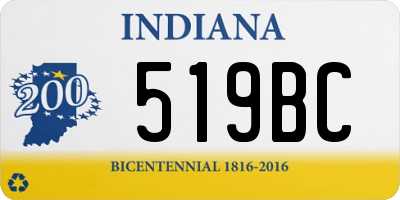 IN license plate 519BC