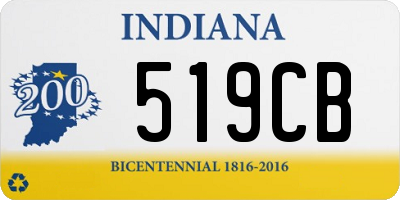 IN license plate 519CB