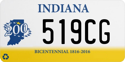 IN license plate 519CG