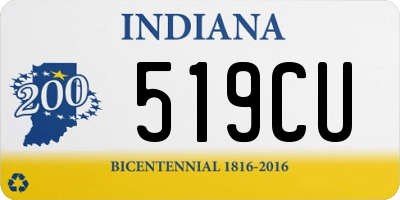 IN license plate 519CU