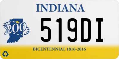 IN license plate 519DI