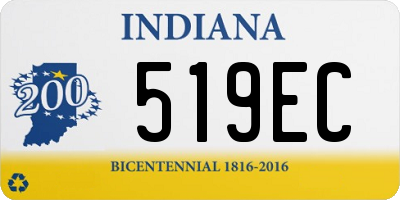 IN license plate 519EC