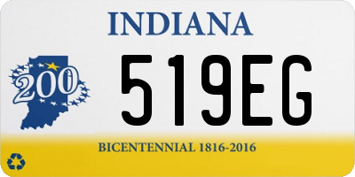 IN license plate 519EG