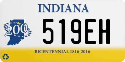 IN license plate 519EH