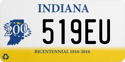 IN license plate 519EU