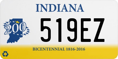 IN license plate 519EZ