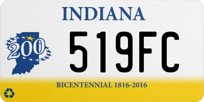 IN license plate 519FC