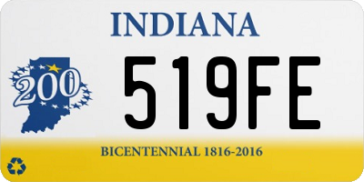 IN license plate 519FE