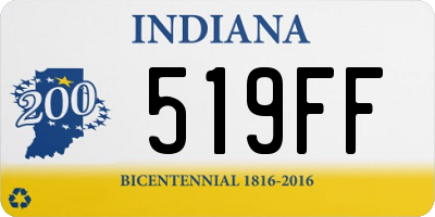 IN license plate 519FF