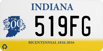 IN license plate 519FG