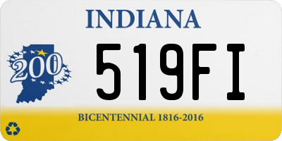 IN license plate 519FI