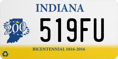 IN license plate 519FU