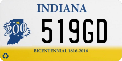 IN license plate 519GD