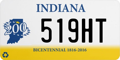 IN license plate 519HT