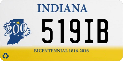 IN license plate 519IB