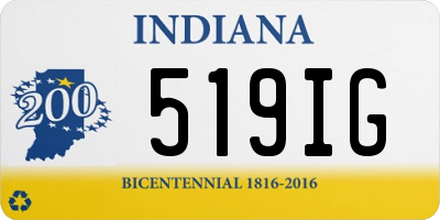 IN license plate 519IG