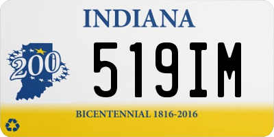 IN license plate 519IM