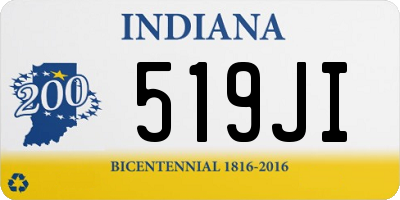 IN license plate 519JI