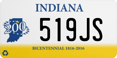 IN license plate 519JS