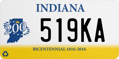 IN license plate 519KA