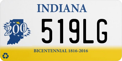 IN license plate 519LG
