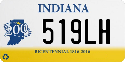 IN license plate 519LH